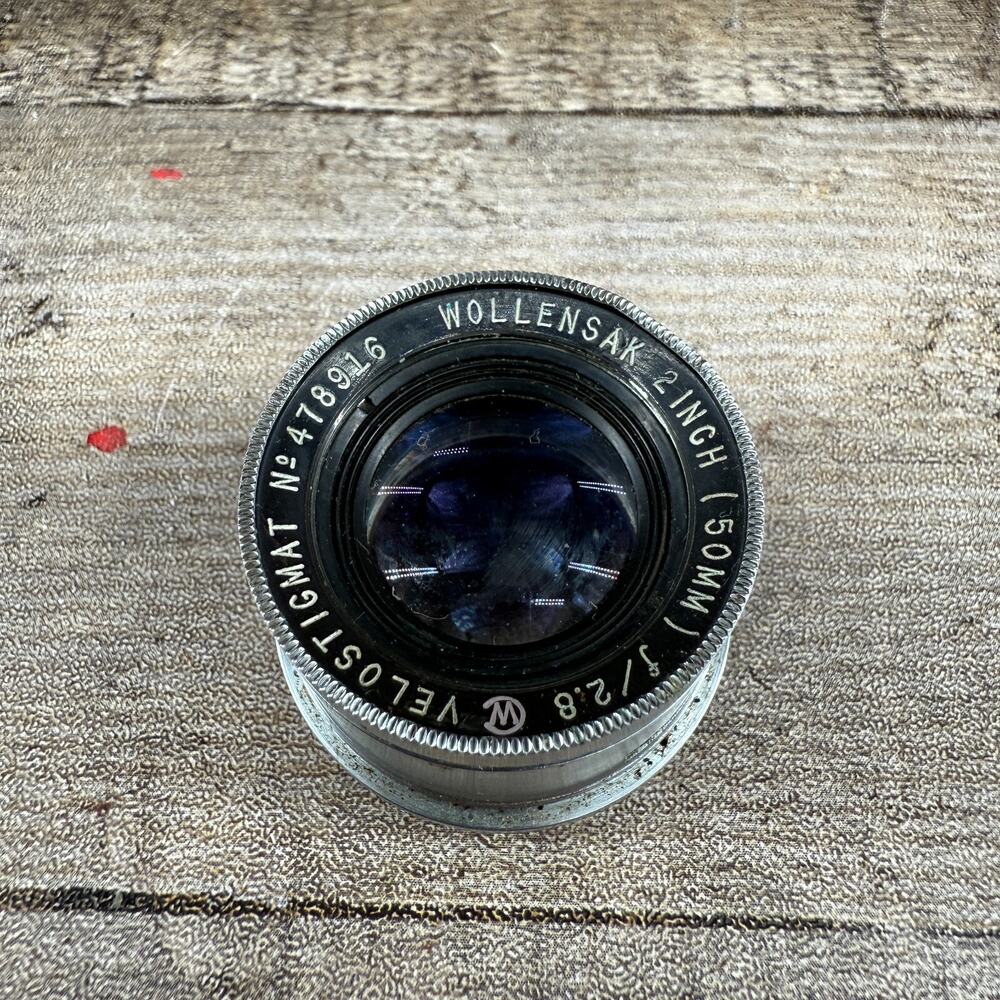Wollensak 2 Inch Lens 50mm 2.8 Velostigmat